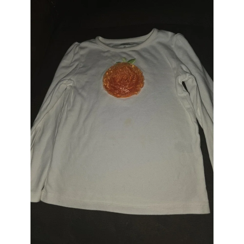 Gymboree fall autumn Halloween pumpkin top and leggings size 4t